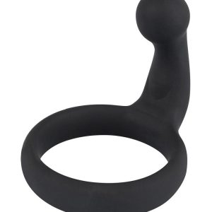 Black Velvets Cock Ring: Penisring mit Perineum-Stimulator