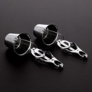 Triune Nipple Clamps with Buckets: Edelstahl-Nippelklemmen