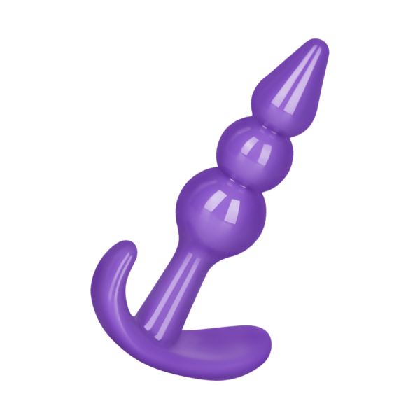 Analdildo mit Kugelstruktur, 9 cm