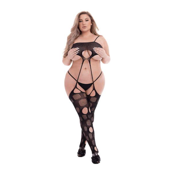 Diamonte Halter Top Bodystocking