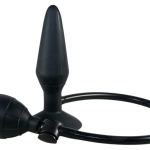 Analplug „True Black“, 15 cm, zum Aufpumpen