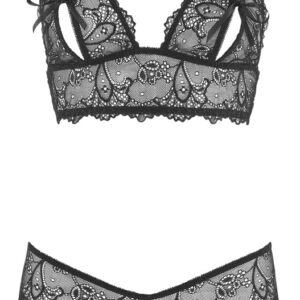 BH plus String, ouvert, aus weicher Spitze