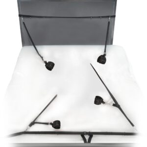 Bettfesseln „Ultimate Bed Restraint System “, mit Hand- und Fußfesseln.