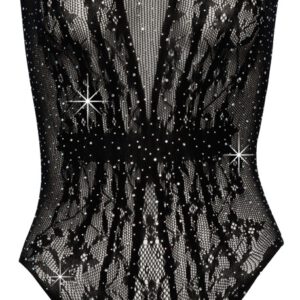 Body mit funkelndem Allover-Strassbesatz