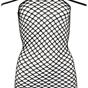 Kleid aus grobem Netzmaterial