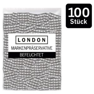 Kondome „LONDON Q600 feucht“ mit Beschichtung auf Silikonbasis