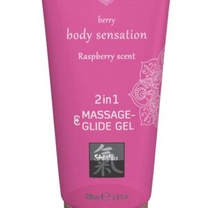 Massage- und Gleitgel „2in1 Raspberry Scent“