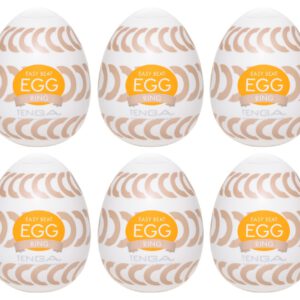 Masturbator „Egg Ring“ mit Rillenringe-Stimulationsstruktur