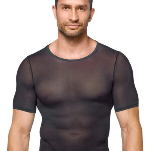 Netz-Shirt mit kurzem Arm