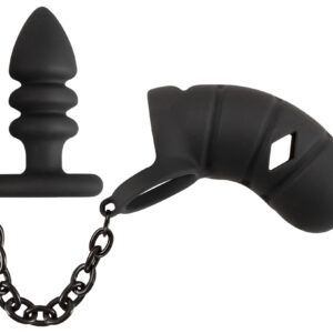Peniskäfig „Cock cage with butt plug“ mit Analplug