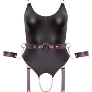 Straps-Body inklusive Gürtel mit Soft-Armfesseln