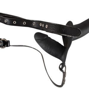 Umschnalldildo „Double Black Silicone“ mit Doppeldildo