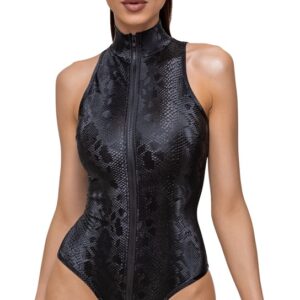 Body in mattglänzender Schlangenhaut-Optik