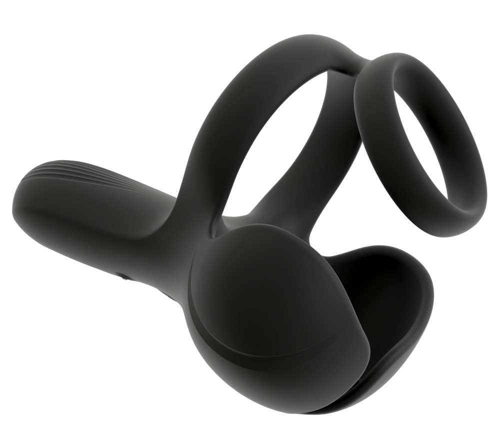 Hodenvibrator mit vibrierendem Damm-Stimulator