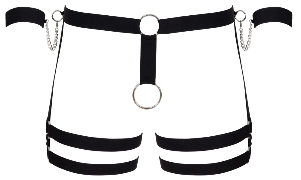 Hüft-Harness mit Penisring & Fesseln