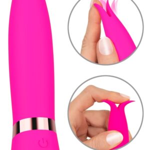 Klitorisvibrator mit flexibler Doppelspitze