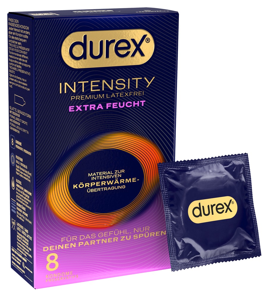 Kondome „Intensity Extra Feucht“, latexfrei