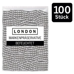 Kondome „LONDON Q600 feucht“ mit Beschichtung auf Silikonbasis