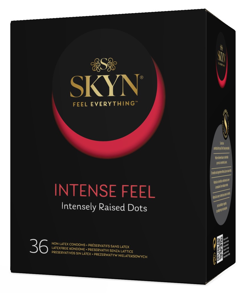 Latexfreie Kondome „Intense Feel“, genoppt