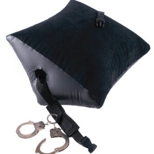 Liebeskissen „Deluxe Position Master with Cuffs“, mit Gurt und Handschellen