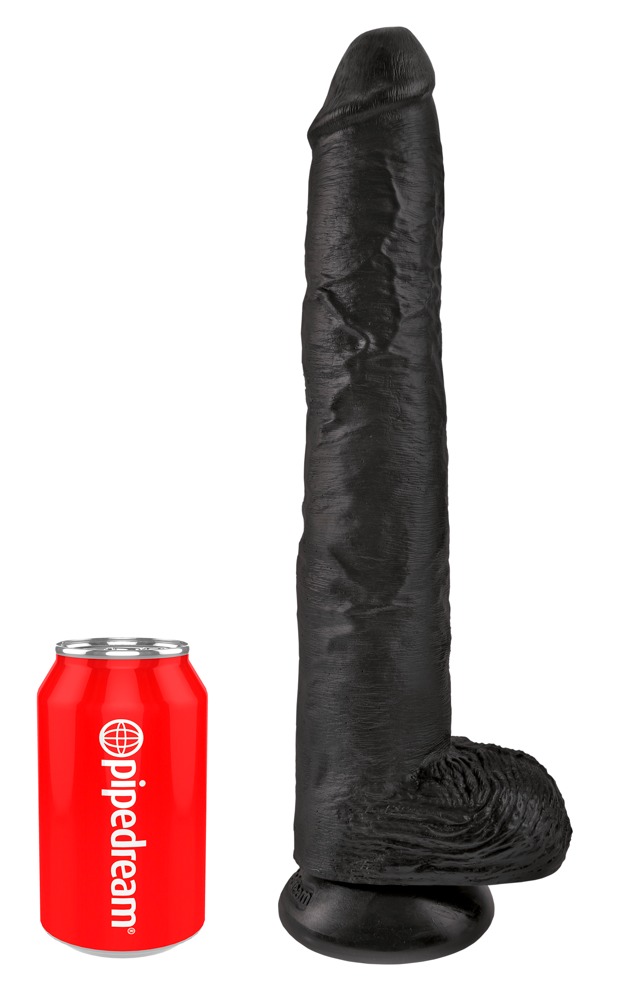 Naturdildo „14" Cock with Balls" mit Saugfuß