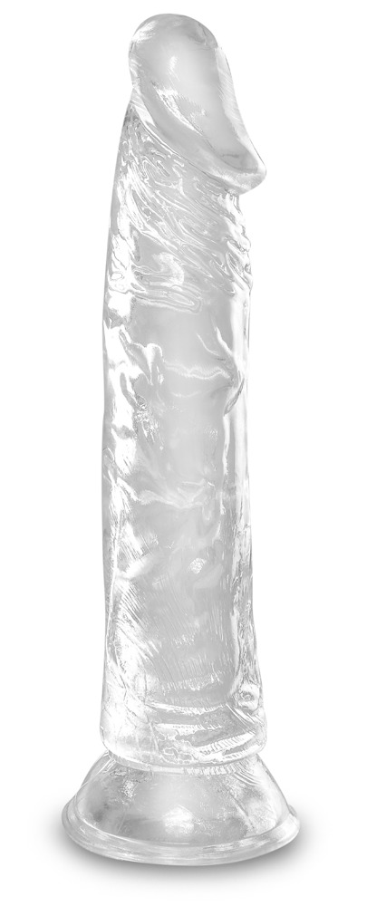 Naturdildo „8“-Cock Clear“ mit Saugfuß