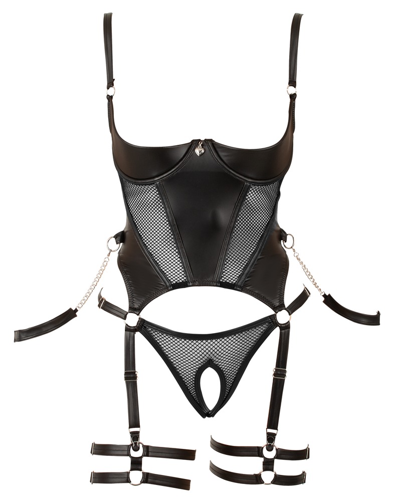 Ouvert-Body inklusive Soft-Armfesseln