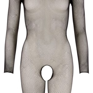 Ouvert-Catsuit mit angenähter Kopfmaske