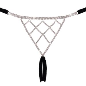 Ouvert-String mit Strass
