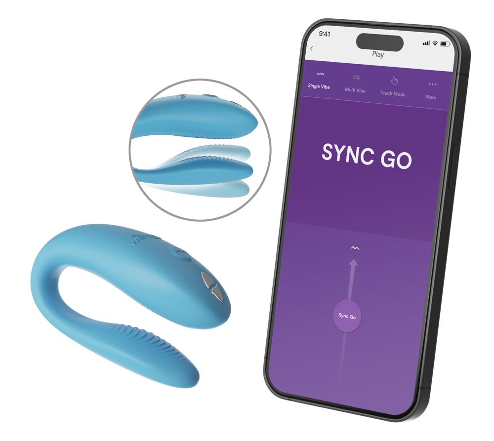 Paarvibrator „Sync Go“ mit 10+ Vibrationsmodi per App