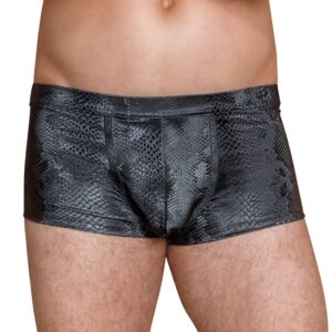 Pants in mattglänzender Schlangenhaut-Optik