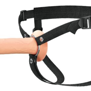 Penishülle „Hollow Silicone Strap-on“ mit Umschnallgurt