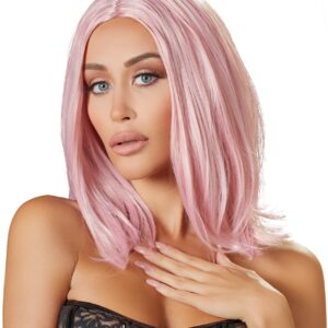 Perücke „Rosa Bob“, schulterlang