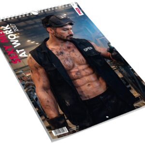 Pin-up Kalender „Sexy Men at Work 2027“ in Farbe und im Großformat
