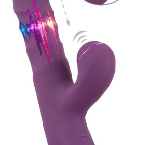 Rabbitvibrator mit Stoß- und Klopf-Funktion