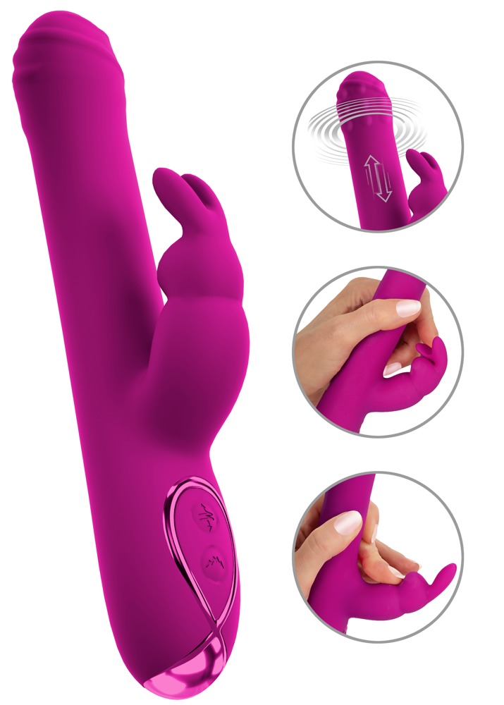 Rabbitvibrator mit Stoßfunktion