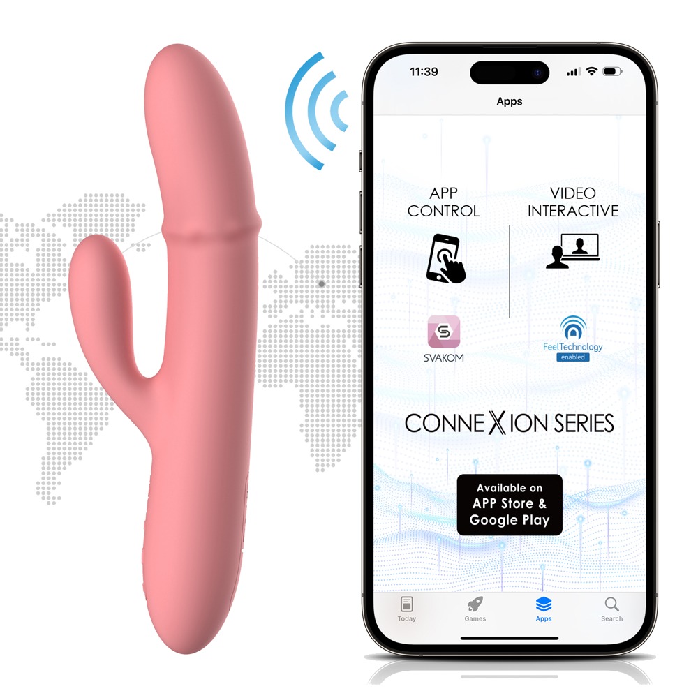 Rabbitvibrator „Mora Neo“ mit beweglichem Massagering