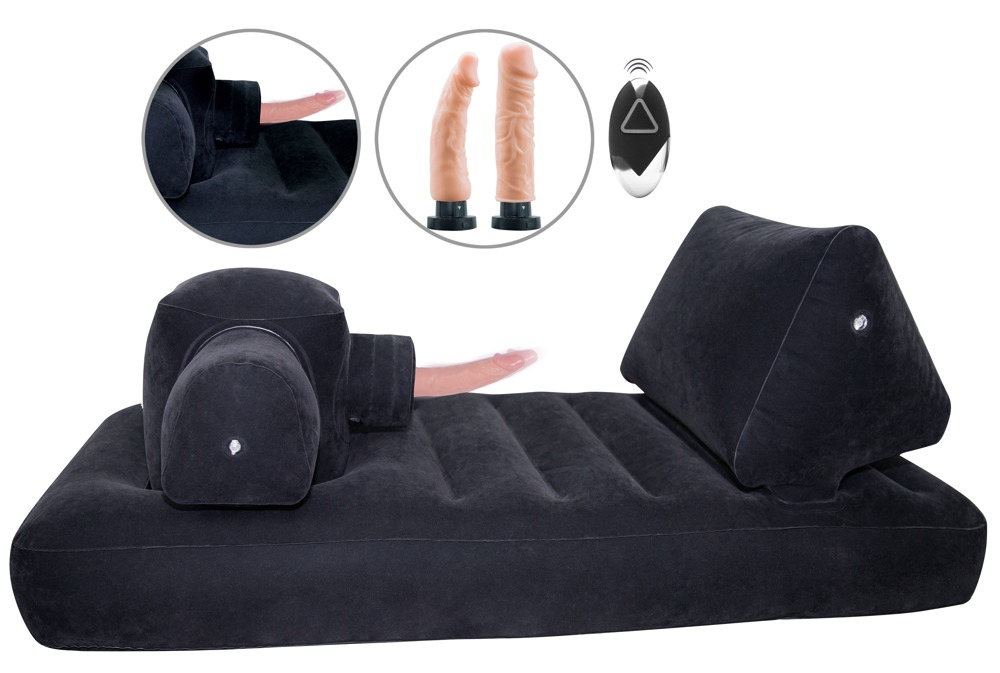 Sexmaschine „Velvet Luxury Bed“ inklusive 2 Naturvibratoren
