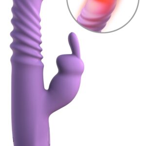 Stoßvibrator “her thrusting silicone rabbit”, mit Heizfunktion