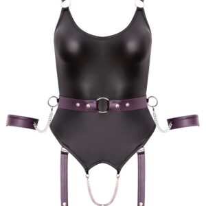 Straps-Body inklusive Gürtel mit Soft-Armfesseln