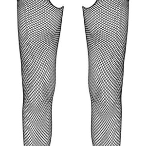 Straps-Strumpfhose aus feinem Netz