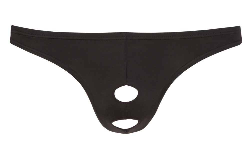 String mit Showmaster-Öffnungen für Penis/Hoden