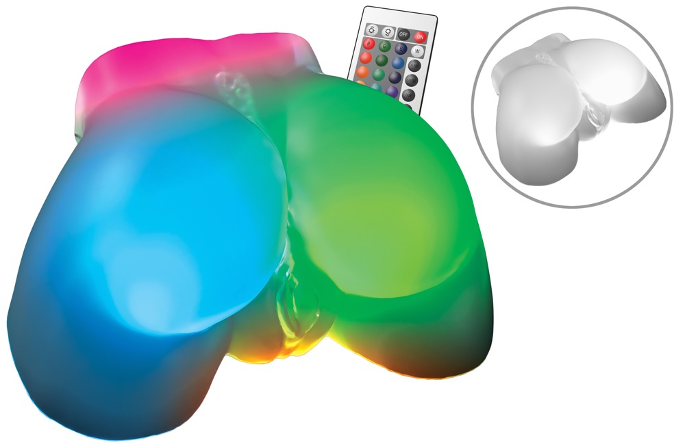 Torso-Masturbator „Go-Go Booty LED“ mit Light-Show in 16+ Modi