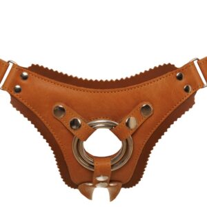 Umschnall-Jock „Strap-on“ aus Leder im Naturlook, größenverstellbar