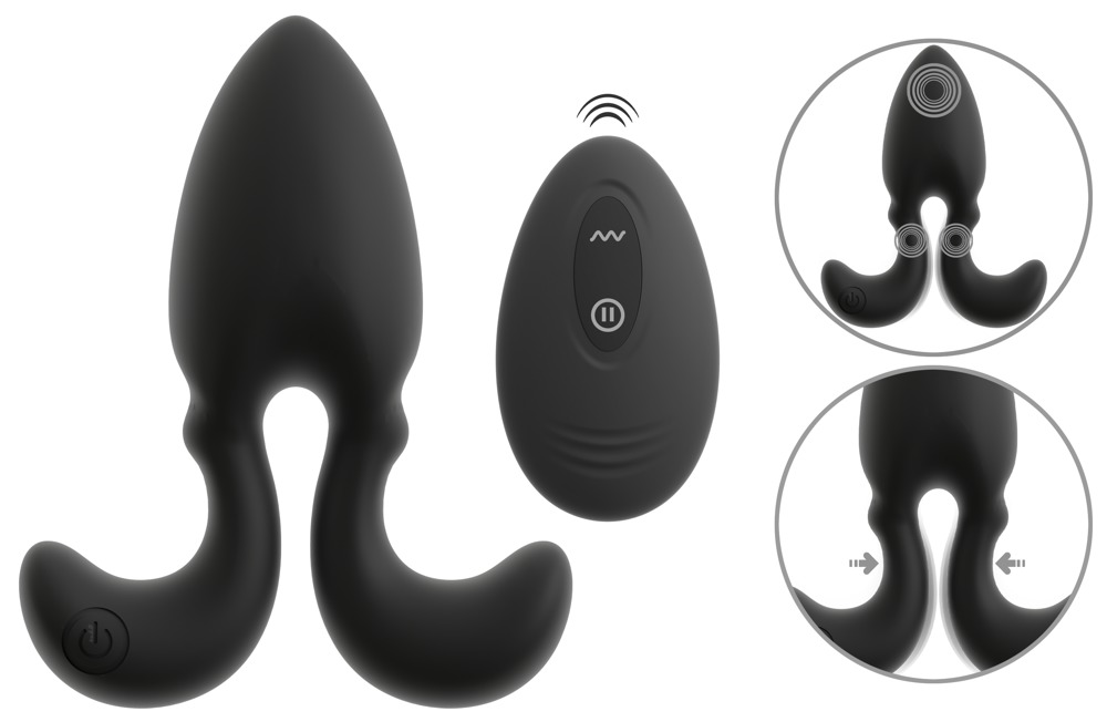 Vibro-Analplug mit Fernbedienung